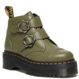 Doc Martens - Green Devon Flwr